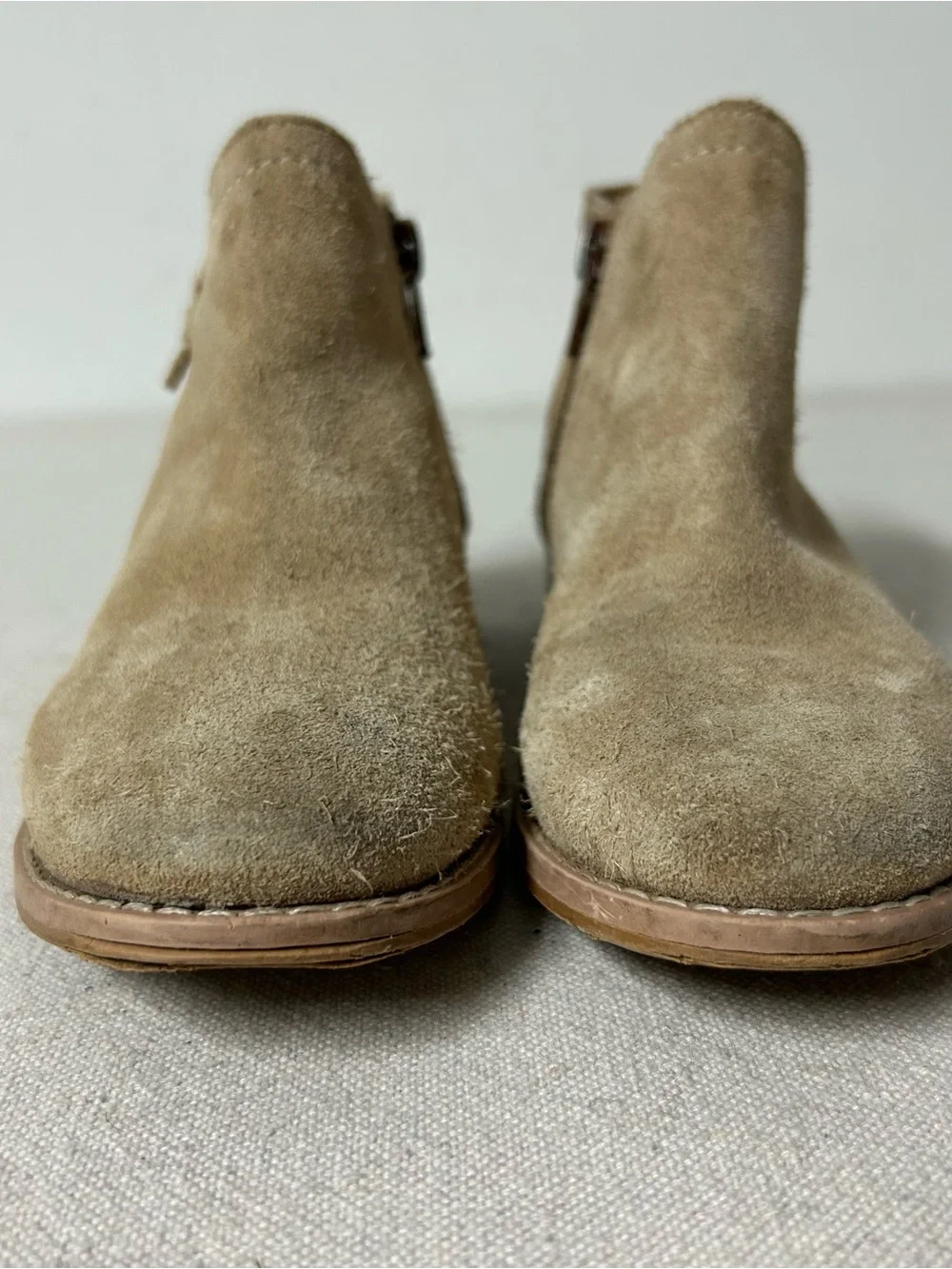 Jack Rogers Booties Girl’s 11 Beige Suede Leather